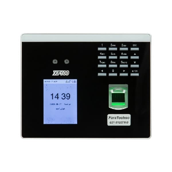 دستگاه حضور و غیاب فراتکنو ترکیبی چهره و اثر انگشت با فناوری نور مرئی و Wi-Fi مدل XF100